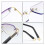 Blue Light Glasses rectangle Rimless for Unisex Computer Men Woman Aur 3