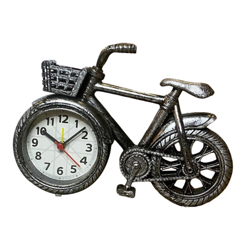 Bicycle Clock Retro Style Classic Small Decoration Bicycle Shape Alarm