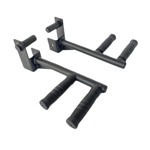 2 Pieces Dip Bar Barbell Rack Holders Easy to Install Chest Training P