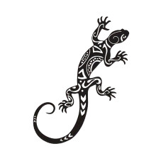 Metal Gecko Wall Decoration Decorative Silhouette for Home Living Room