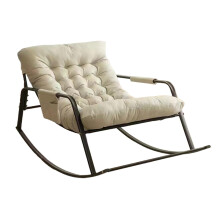 Rocking Chair Comfortable Lounge Chair Patio Chaise for Balcony Yard B