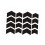 Bike Motorcycle Reflective Stickers Kit Multipurpose Waterproof Black 1