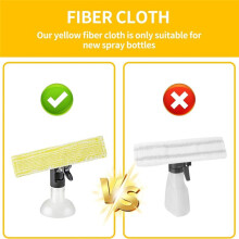 Replacement Parts for WV1 WV2 WV5 WV7 Window Vacuum Cleaner Accessories Spray Bottle Nylon Sticker Mop Pad 3PCS