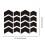Bike Motorcycle Reflective Stickers Kit Multipurpose Waterproof Black 2