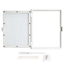 Window Screen Mesh Home Office with Mount Hardware Tool Magnetic Flap