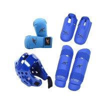 Taekwondo Sparring Gear Set with Shin Guards Footgear for Taekwondo Sp