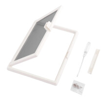 Window Screen Mesh Home Office with Mount Hardware Tool Magnetic Flap