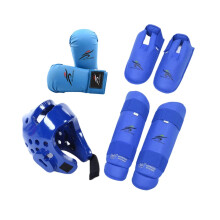 Taekwondo Sparring Gear Set with Shin Guards Footgear for Taekwondo Sp