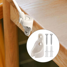 8Pcs Universal Bungee Receivers Brackets Kit for Outdoor Sun Shades and Roller Blinds - Beige