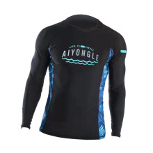 Mens Swim Shirt Wetsuit Wetsuit Top Quick Drying Long Sleeve Soft XXXL