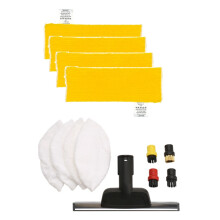 13PCS Microfibre Steam Mop Rags Brush Kit for EasyFix SC2 SC3 SC4 SC5 Handheld Vacuum Cleaner Accessories