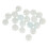 20 Pack 16mm Assorted Glass Marbles Traditional Game Play Toy White 1