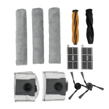 For Aqua10 Ultra RAK70 Cleaning Kit, Mop Cloth, Side Brush, Roller Brush, Main Brush, Filter, HEPA Filter