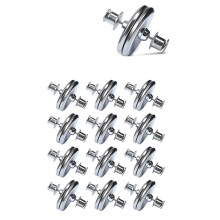 12 Paar Magnetische Vorhangklammern mit Selbstklebendem Patch - Sicherer Verschluss für Schlafzimmer, Büros und Duschen