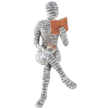 DéCor à la Maison Pulp Reading Femmes Penseur Statue Sculpture EsthéTique DéCor de Chambre DéCoration Abstraite Moderne sur ÉTagèRe Table B