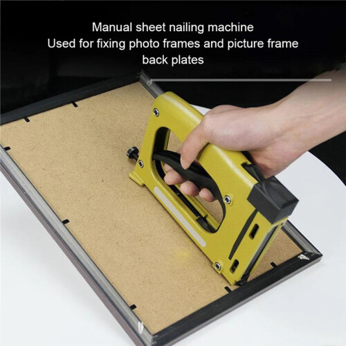 Metal Handheld Stapler Industrial Art Photo Frames Stapler Portable Nail Tracker Framing Tool 1