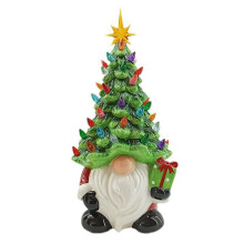 Kerstboom met Kabouters, Verlichte Kerstversiering met Kabouters, Kerstboom Zonder Gezicht, -Kerstversiering