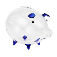 Pig Piggy Bank Money Boxes Coin Saving Box Cute Transparent Glass Souvenir Birthday Gift For Children Kids-