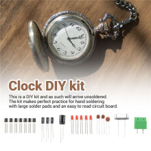 AT89C2051 6 Digital LED Display Electronic Clock DIY Kit Receiver for Flux