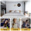 Melting Clock, Block-Type Twisted Clock,Melted Clock for Decorative Home Office Shelf Desk Table Funny  Gift, Gold 2