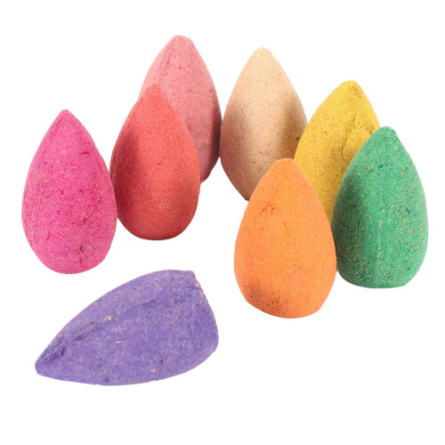 100pcs Reflux incense cones aromatherapy Lavender Rose Jasmine 2