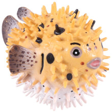 Figurina di Pesce Palla Figurina di Pesce Palla Selvatico nel Plastica Realistica Set per Collezione Science Educational Prop Modello Animale