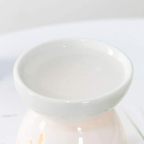 Ceramic Diffuser Candle Burner Ceramic Burning Essential Oils Diffusers Aromatic Lamp -Flower 2