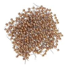 400 Piece Metallic Color Beads Head Push Pins Office Drawing Pins Gold
