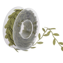 15m Leaves Ribbon Trim Wreath for Wedding Wall Crafts Party Decor Gree