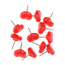 50 Pieces Heart Shape Push Pins Drawing Pins Office Thumbtack Red