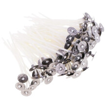 Wholesale Cotton Candle Wicks with Sustainers for Candle Making 50pcs