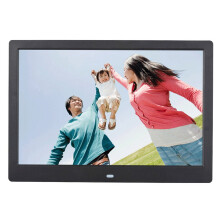 12 Inch Digital Photo Frame HD 1280X800 Electronic Picture Frame Music Movie Video Player Function,Black,EU Plug