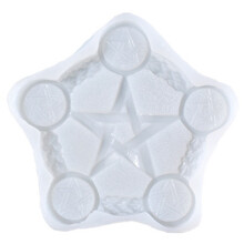 Candle Mould, Pentagram Candle Holder Silicone Mould, Candle Holder Mould