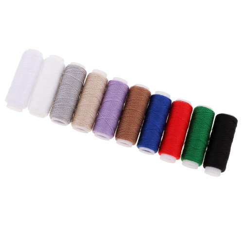 10 Spools Leather Jeans Sewing Thread Strong for Hand / Machine mixed 2