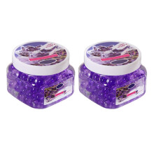 Lot de 2 Perles de Gel éLiminateur D'Odeurs, DéSodorisant En Perles de Cristal Longue DuréE Pour Salles de Bains, Voitures, Zones Pour Animaux