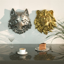 LöWe-Harzform, Form Stereo-Statue, TüRdekoration, Wandbehang, Tier-Silikonform für Wandbehang, FenstertüR-Dekoration