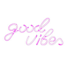 Good Vibes Neon Sign Wedding Wall Hanging USB LED Neon Light Signs LED Night Lights for Bedroom Decoration Rooms Decor