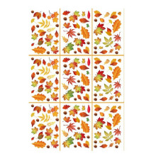 Adhesivo para Ventana de OtoñO, 9 Hojas Adhesivos para Ventana de OtoñO para Vidrio CalcomaníAs para Ventana de OtoñO CalcomaníAs para Ventana de