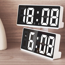 Digital Alarm Clock Simple LED Clock Large Screen Digital Clock Bedroom Bedside Clock Orange
