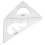 2 Pack 45/60 Degree Geometry Triangle Ruler Drawing Drafting Set Clear 1