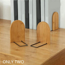 Wooden Book Ends Wood Decorative Bookends Office Book Stand Bookshelf Ends Sturdy Book Holders for Shelves