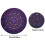 Divination Mat,  Round Shape Starry Sky Letter Rubber Astrology Pendulum Mat(Size:8.66 Inches) 3
