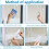 Bird Anti-Collision Window Stickers White Removable Electrostatic Glass Decorative Stickers Warning 4