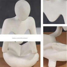 Figura Astratta Tulipano Luce Notturna Scultura Statua nel Resina Scaffale Soggiorno Scrivania Tavolino Comodino