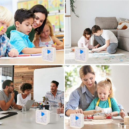 60-Minute Visual Timer for Kids,  Management Tool Study Classroom Timer, Pomodoro Timer with Silent Operation 1