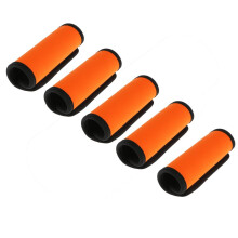 Neoprene Luggage Handle Wrap Travel Identifier Wrap 5x Fluorescent Ora