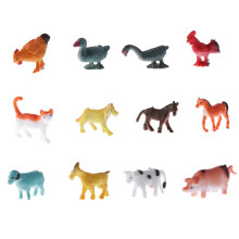 12-piece Plastic Farm Animal Models Kids Educational Toy Party Bag Fil