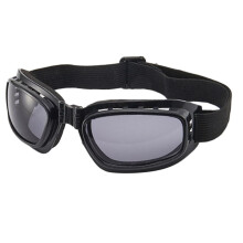 Motorcycle Riding Glasses Padding Goggles UV Protection Gray Mirror