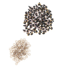 100-Piece Plastic Safety Eyes with BACKS for Bear Doll DIY Craft 12mm