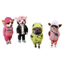 Resin Standing Dog Statue Personification Chihuahua SharPei Dog Figurines Home Decor Office Living Room Desk Decoration